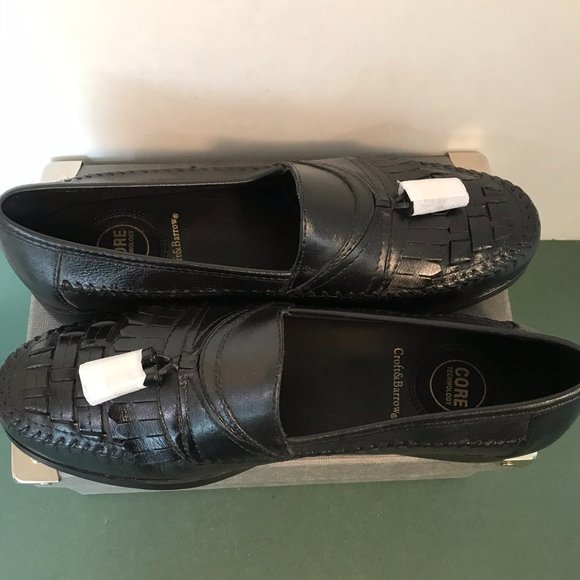 Croft & Barrow Edge Black Leather Tassels Loafers main image 3